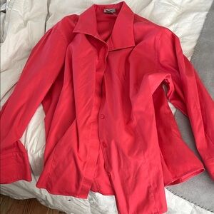 Women's vintage coral chicos button up